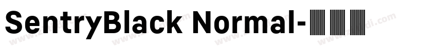 SentryBlack Normal字体转换